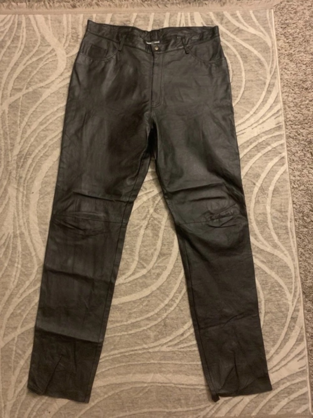 International Male Leather Pants Mens Size 40 Black